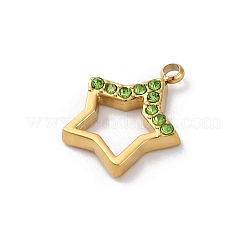 Pendentifs en strass en acier inoxydable 304&nbsp;STAS-M110-23G