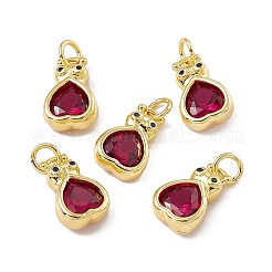 Cremagliera in ottone placcatura fascino zirconi&nbsp;KK-C007-01G-01