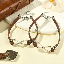 Braccialetti Infinity in lega di stile tibetano&nbsp;BJEW-JB09336-02
