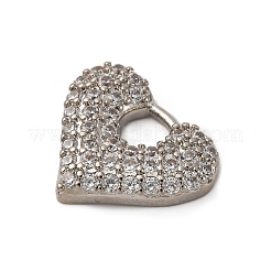 Pendentifs avec zircon cubiques à micro-pavés en laiton&nbsp;KK-P308-14P