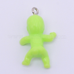 Pendenti in plastica opaca&nbsp;KY-WH0024-12H