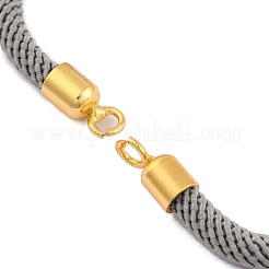 Fabricaciones de pulseras con cordones de nailon aptas para dijes de conectores.&nbsp;AJEW-P116-02G-26