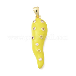 Colgante micropavé cubic zirconia de latón&nbsp;KK-C255-07G