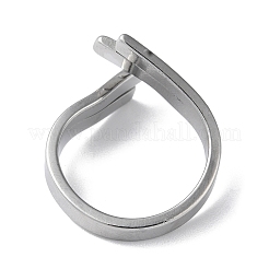 Anello polsino in acciaio inossidabile 304 anti-ossidazione&nbsp;RJEW-Q785-01P