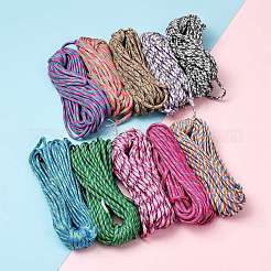 100m 10 Farben 7 Innenkerne Polyester- & Elasthan-Kordelseile&nbsp;RCP-LS0001-01E