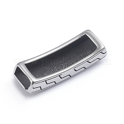 Retro 304 Edelstahl Schieber Charms/Schiebeperlen&nbsp;STAS-L243-007AS