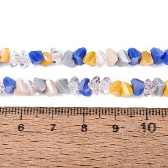 Brins de perles de verre électroplaquées de styles variés&nbsp;EGLA-Q135-03A-C05