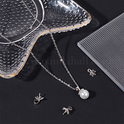 Anlaufschutz 4 Stück Sterling Silber SchraubKlaue Pin Cup Peg Bails&nbsp;STER-BBC0002-05P
