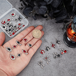 32 pendentif en alliage émaillé rétro de 16 styles&nbsp;ENAM-PH0003-13