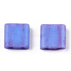 2-trou perles rocailles en verre opaque&nbsp;SEED-N006-002-A01
