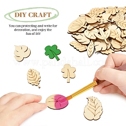 100pcs cabochons en bois&nbsp;WOOD-CJ0001-39