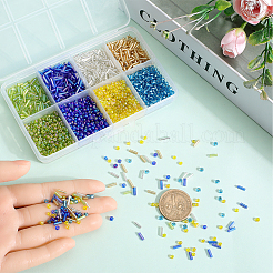 8 Stil: runde Glasperlen und runde Stiftperlen&nbsp;SEED-SC0001-40