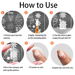 Plantillas de arte de uñas diy de acero inoxidable&nbsp;MRMJ-WH0092-198