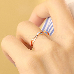 925 Criss-Cross-Fingerring aus Sterlingsilber&nbsp;FS-WGE9494-02