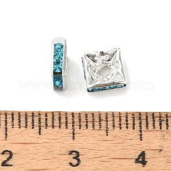 Messing Strass Zwischen perlen&nbsp;X-RSB072-13S