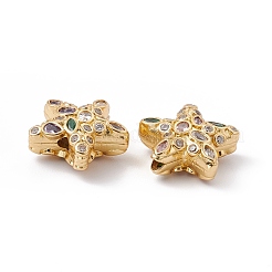 Placage en rack laiton micro pavé perles de zircone cubique colorées&nbsp;ZIRC-C040-14G