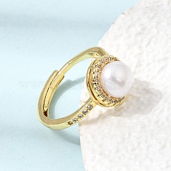 Einstellbare messing micro pave zirkonia fingerringe&nbsp;CU-CBABA66-06G