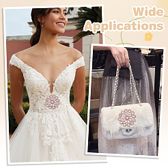 Applique en strass en laiton&nbsp;DIY-FG0009-87B