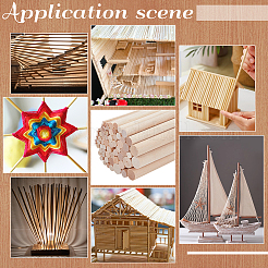 100 Stück Holzstäbchen&nbsp;WOOD-BC0001-50A