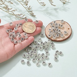 300pcs Acrylperlen im Emaille-Stil&nbsp;SACR-YW0001-25