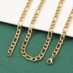 Collares de cadena Figaro de acero inoxidable 304 de moda para hombres&nbsp;STAS-A028-N017G