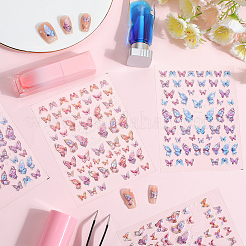 4 stücke 2 arten schmetterling kunststoff nail art aufkleber&nbsp;MRMJ-CP0001-37