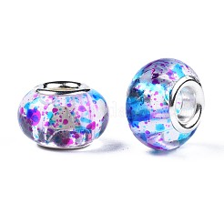 Transparenten Harz European Beads&nbsp;RPDL-N014-05-05