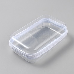 Tragbare Reise-PVC-Rechteckverpackungsboxen mit Reißverschluss&nbsp;CON-WH20020-01D