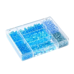 DIY Light Sky Blue Serie Schmuckherstellungssets&nbsp;DIY-YW0002-94F