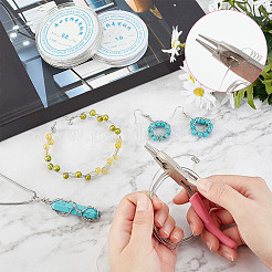 3 rouleau de fil de cuivre rond pour bijoux de 3 styles&nbsp;CWIR-SC0001-01