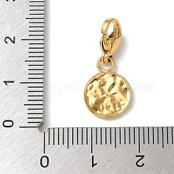 Decorazioni pendenti piatte e rotonde in acciaio inossidabile 304&nbsp;STAS-G352-09G