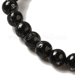 Fili sintetici di perline di quarzo carbone della linea argento&nbsp;G-Q161-A01-02