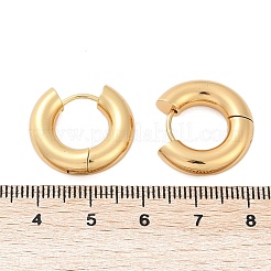 Orecchini a cerchio huggie in acciaio inossidabile 202&nbsp;EJEW-O087-08C-G