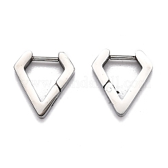 Pendientes de aro huggie de acero inoxidable 304 resistentes al deslustre&nbsp;STAS-J033-17A-P