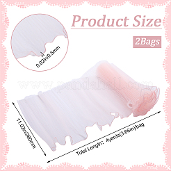 2 sachet de papier d'emballage pour bouquet de fleurs en organza&nbsp;DIY-GF0009-61B-01