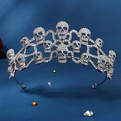 Corona di teschio di halloween&nbsp;PW-WGF76AB-01