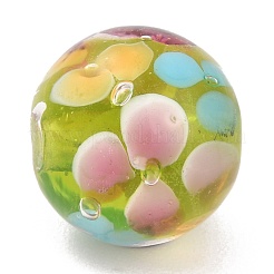Runde Bunte Malerei-Perlen&nbsp;LAMP-H059-A03