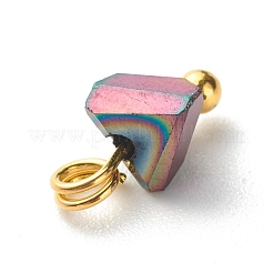 Glas Charms galvanisieren&nbsp;PALLOY-JF00821-02