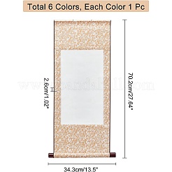 6 rotolo dipinto verticale in poliestere a 6 stili&nbsp;AJEW-NB0002-91