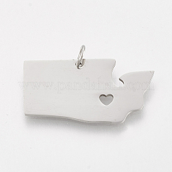 Pendentifs en acier inoxydable 201 résistant au ternissement&nbsp;STAS-T038-56