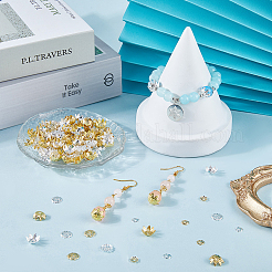 600 pièces 6 styles de capuchons de perles en fer&nbsp;IFIN-SP0001-43