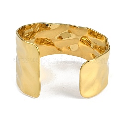 Brazaletes texturizados de acero inoxidable 304 para mujer&nbsp;BJEW-Z077-02G
