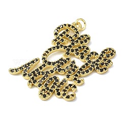 Ottone micro spianare pendenti zirconi&nbsp;LS-KK-H270-07K-01