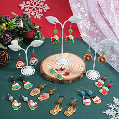 Weihnachtsmotiv DIY Harz & Polymer Clay Strass Ohrhänger Bausätze&nbsp;DIY-SC0027-67