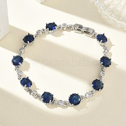 Damen-Armbänder aus Messing mit Mikropavé-Fassung und Zirkonia&nbsp;BJEW-A172-01P