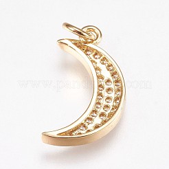 Pendentifs avec zircon cubiques à micro-pavés en laiton&nbsp;ZIRC-E145-62G