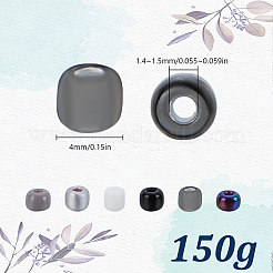150 g undurchsichtige und innen transparente Glasperlen&nbsp;SEED-HY0001-37C