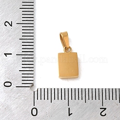 Pendentifs en acier inoxydable 304 avec placage ionique (IP)&nbsp;STAS-C103-09G