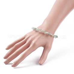 Braccialetto di perline intrecciate con avventurina verde naturale&nbsp;BJEW-JB07998-03