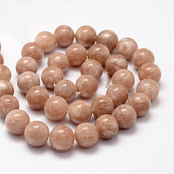 Chapelets de perles de jade blanche naturelle&nbsp;G-F364-11-12mm-1
